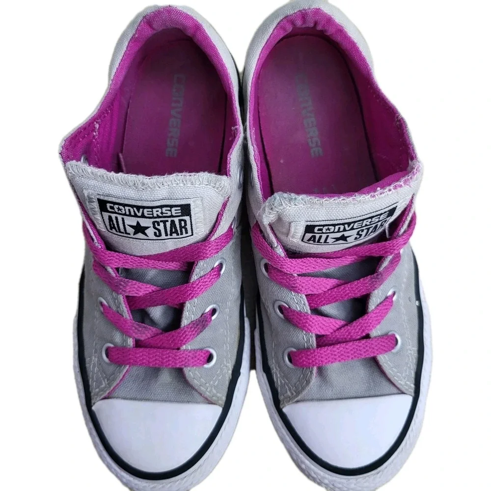 Converse Chuck Taylor All‎ Star 651747F Madison Padded Junior Size 1.5 Gray Pink